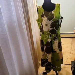 Green Floral Dress